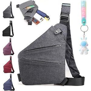 Anti Theft Travel Bag, Travel Purses Anti Theft Crossbody Grey, O_O